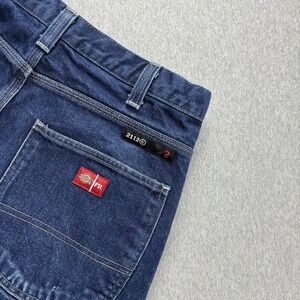 Dickies FR Carpenter Jeans Men's 34x30 Blue Denim Straight Leg Workwear Utility